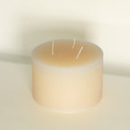 Dreidochtkerze 15 cm natur