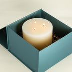 Dreidochtkerze 15 cm natur